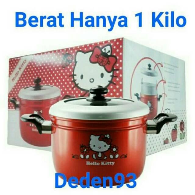 (Berat 1 kg)MASPION PANCAGUNA / PANCI HELLO KITTY KUKUSAN + TUTUP KACA