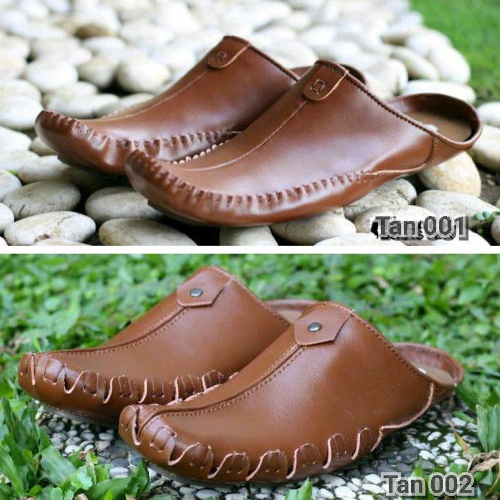 Bustong Sendal Sandal Casual Sepatu Pria Original Black Master Hitam Kulit Dan Coklat Tan Santai Kerja Kuliah Formal Dinas Pdh Pantofel Kickers Bally