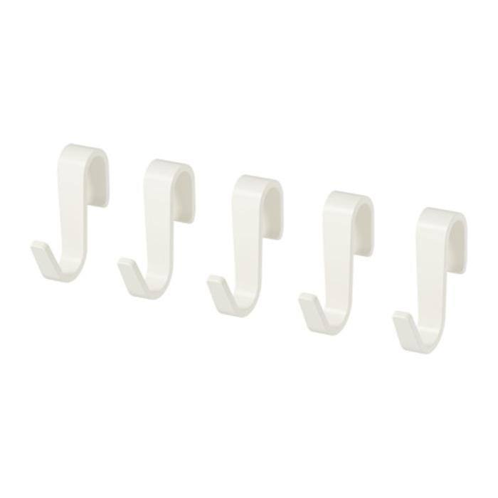 promo IKEA SUNNERSTA Pengait untuk rel, set isi 5, putih original