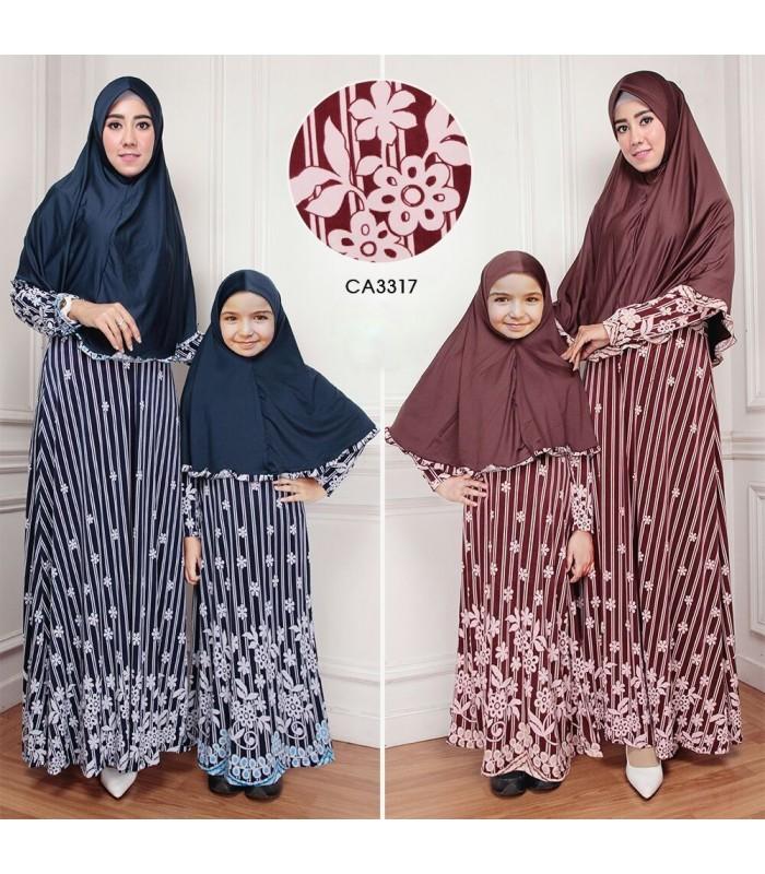 Summer SET GAMIS IBU ANAK VLOW CA3317 Navy