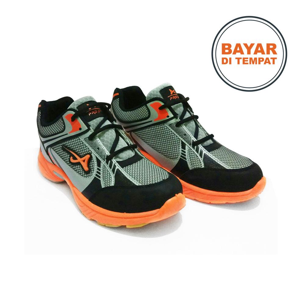 Amelia Olshop - Pro ATT Sepatu Sport / Sepatu Pria / Sepatu Olahraga Pro ATT Original - MC 04 Orange Silver