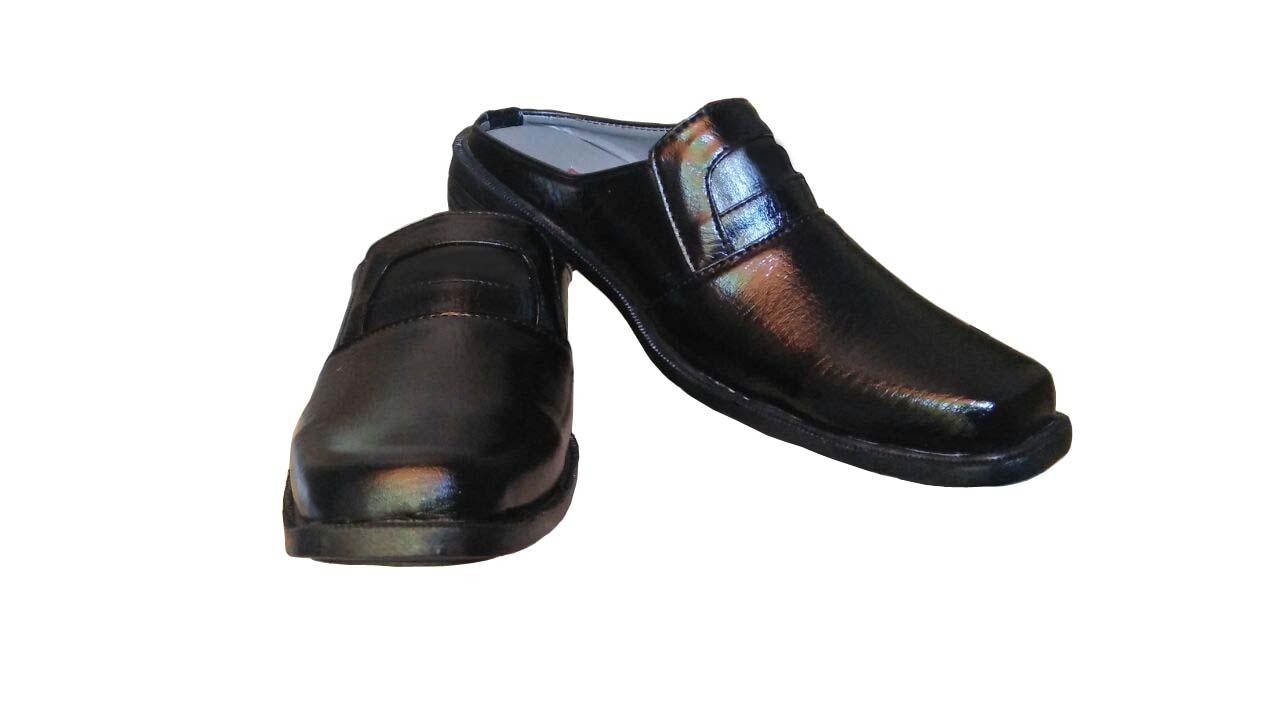 Fianabila Sepatu pria Kerja Kantor Slop DLL pantofel  - HITAM