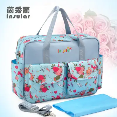 Nappy Bag Mummy Large Capacity Bag Mom Baby Multi-function Outdoor Travel Diaper Bags Mommy Maternity Totes (5)