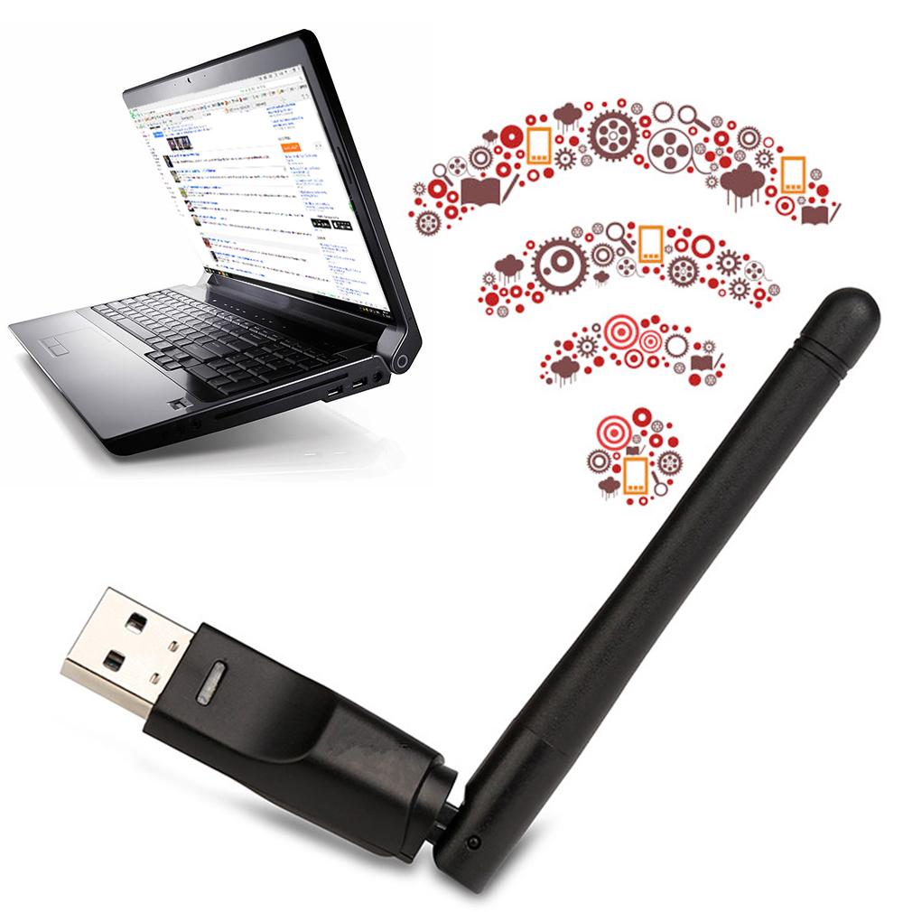 Adaptor Jaringan Adaptor Nirkabel 150 M USB Jaringan Kartu untuk Laptop Buah Penerima Wifi WIFI Eksternal Antena Dongle