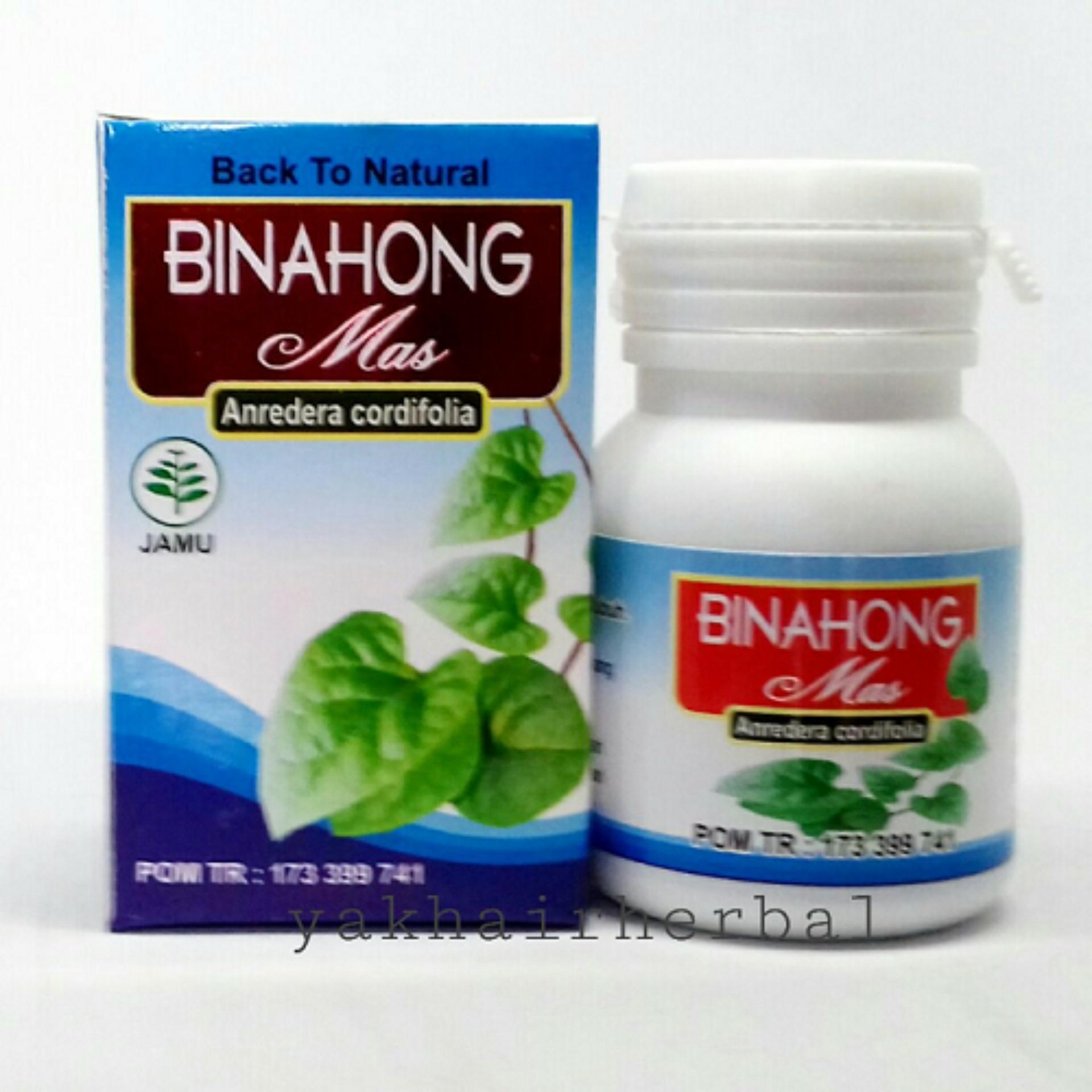Kapsul Binahong Mas / Membantu Pemulihan Luka - Menurunkan gula darah, kolesterol dan asam urat