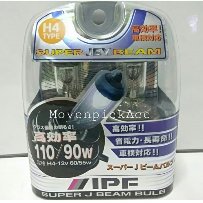 Bohlam IPF H4 12V 60/55W P43t SUPER J BEAM ORIGINAL JAPAN