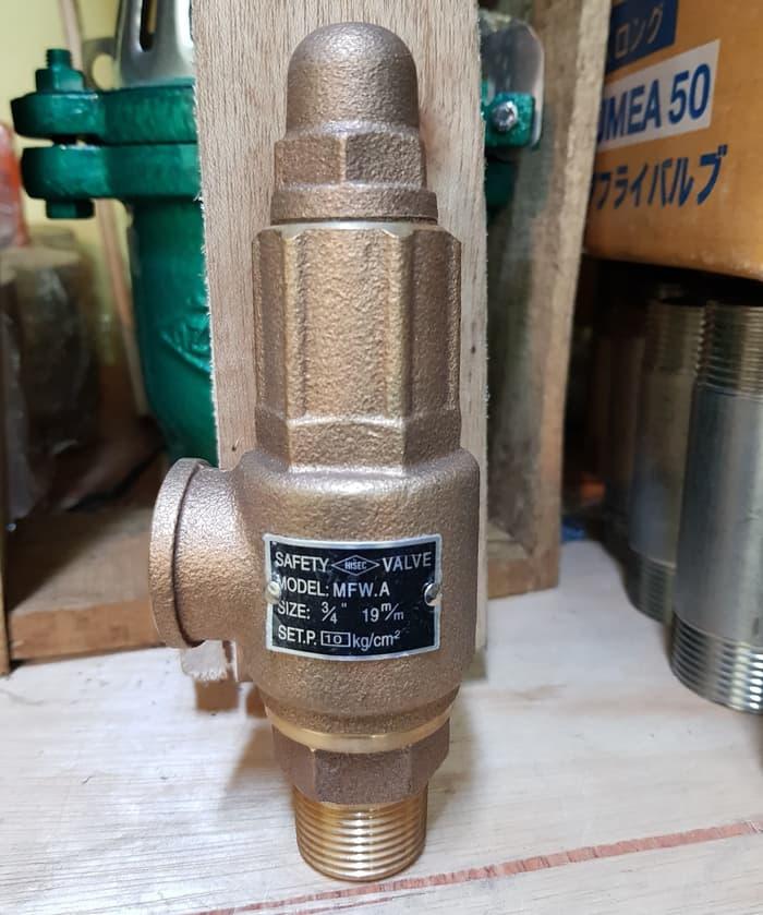 Hisec Safety Valve 1 1/2 Inch Kuningan 10 Kg / Cm2 - TAIWAN