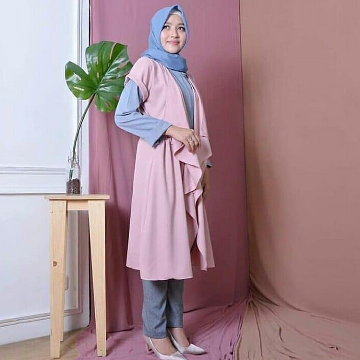 Baju Muslim Original Blus tasya Tunik Blouse Casual Hijab Tunic Pakaian Terbaru 2018 Modern Fashion