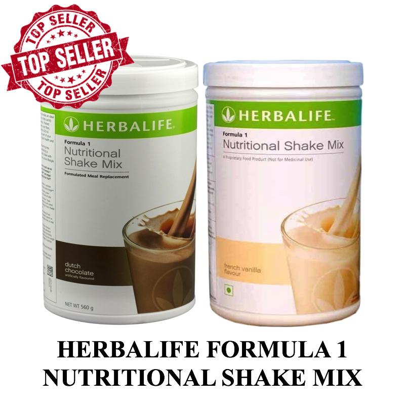 Herbalife 2 in 1 Formula Nutritional Shake Mix - Dutch Chocolate dan French Vanilla