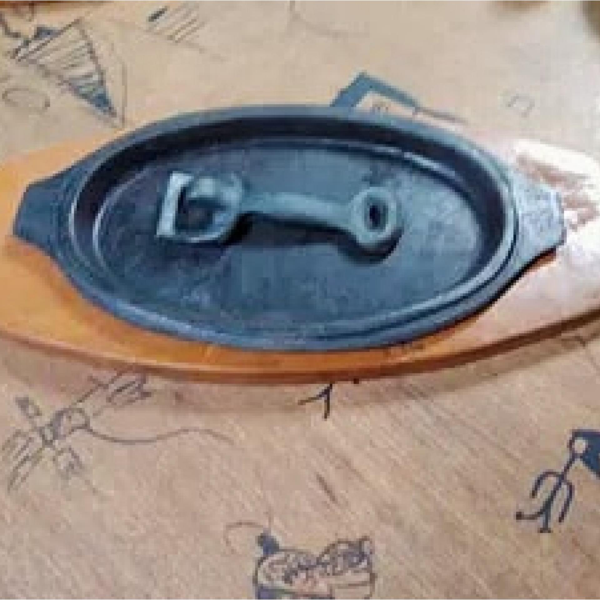 HotPlate Oval Istimewa Cocok untuk Steak dan Mie