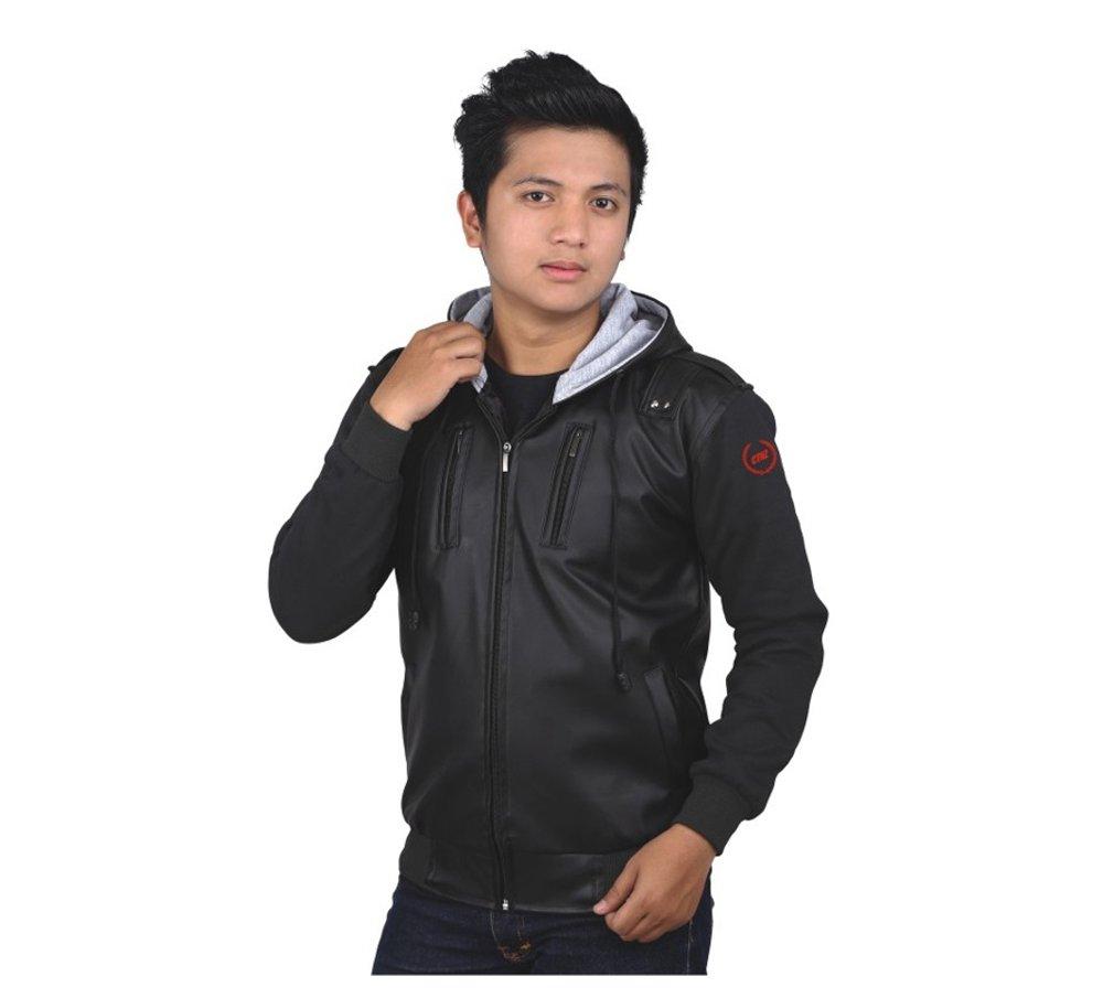 Promo jaket kulit hoodie pria jaket motor pria catenzo ori RC DI 062 Fashion