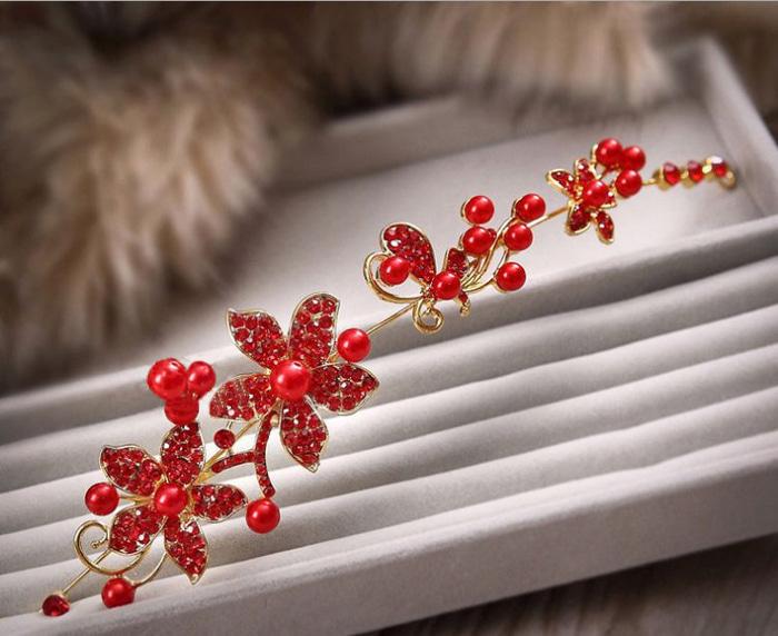 HOT SALE sirkam rambut flower headband pengantin hiasan konde sanggul