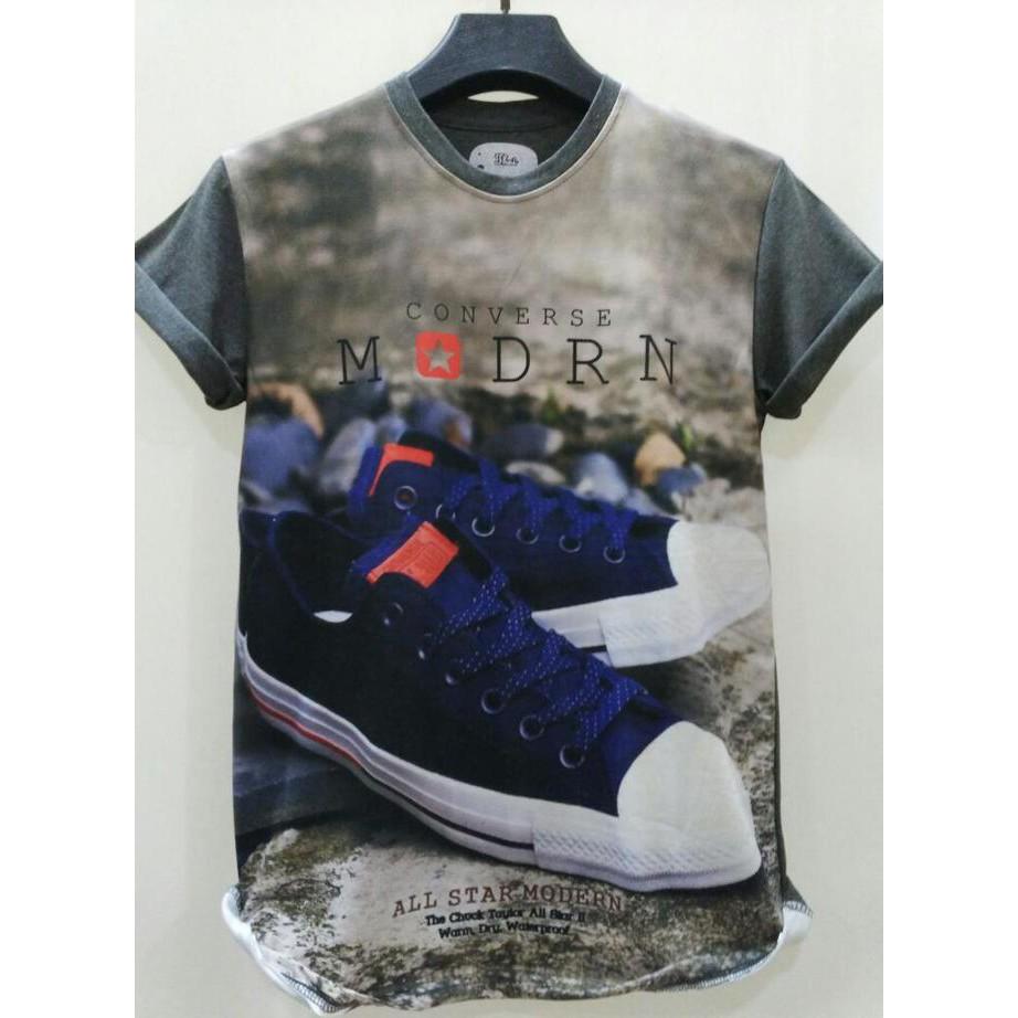 Kaos Full Print Thailand 3D Sneakers Converse 080917 - Sale Promo!!