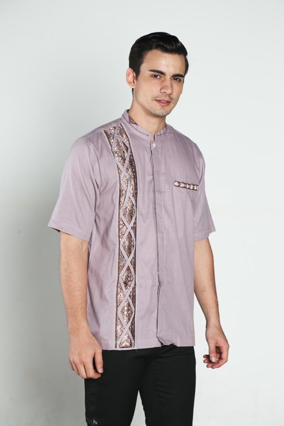 Baju koko batik, busana muslim pria kualitas premium TN 38 ungu muda - Baju koko muslim pria terbaru / Baju koko muslim pria termurah / Baju koko muslim pria berkualitas / Baju koko muslim pria trendy / baju casual / kemeja pria / baju koko lebaran / baju