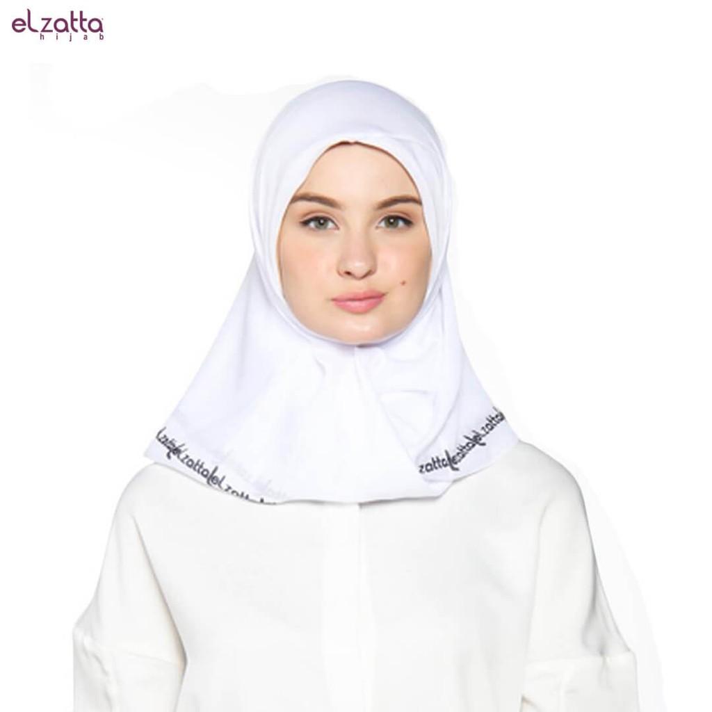 Elzatta Hijab / Hijab / Hijab Segi Empat / Scraft / Elzatta Basic / E006 PUTIH