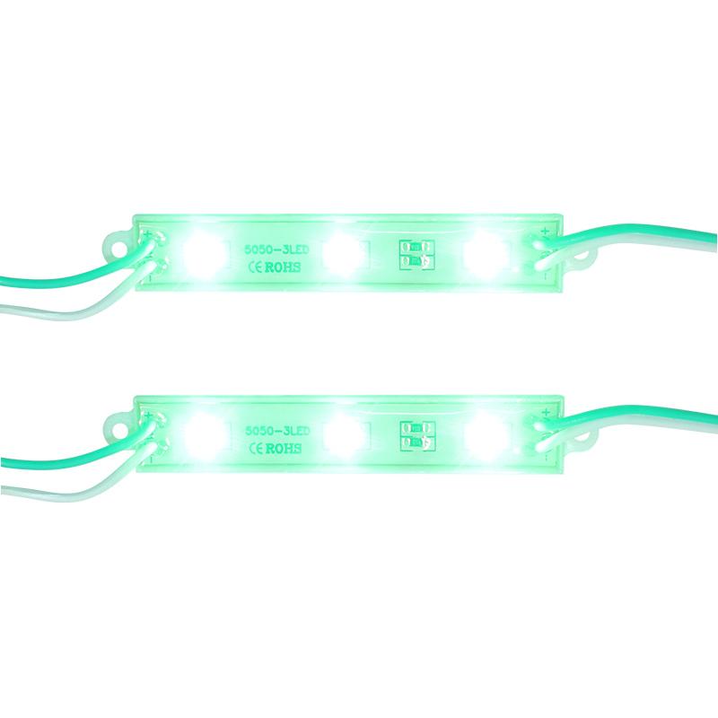 EELIC LAU-5050 -3LED ISI 2 PCS LAMPU LED MODUL 6 MATA STRIP MODULE LED CHIP DC12 VOLT -1.4 WATT PER 1 PCS LAMPU ( 3 MATA STRIP )