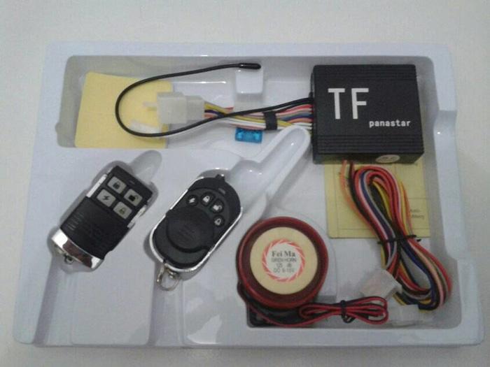 Alarm Motor Panastar + Remot + Cara Pasang Pengaman Kunci Anti System - ZbF18B