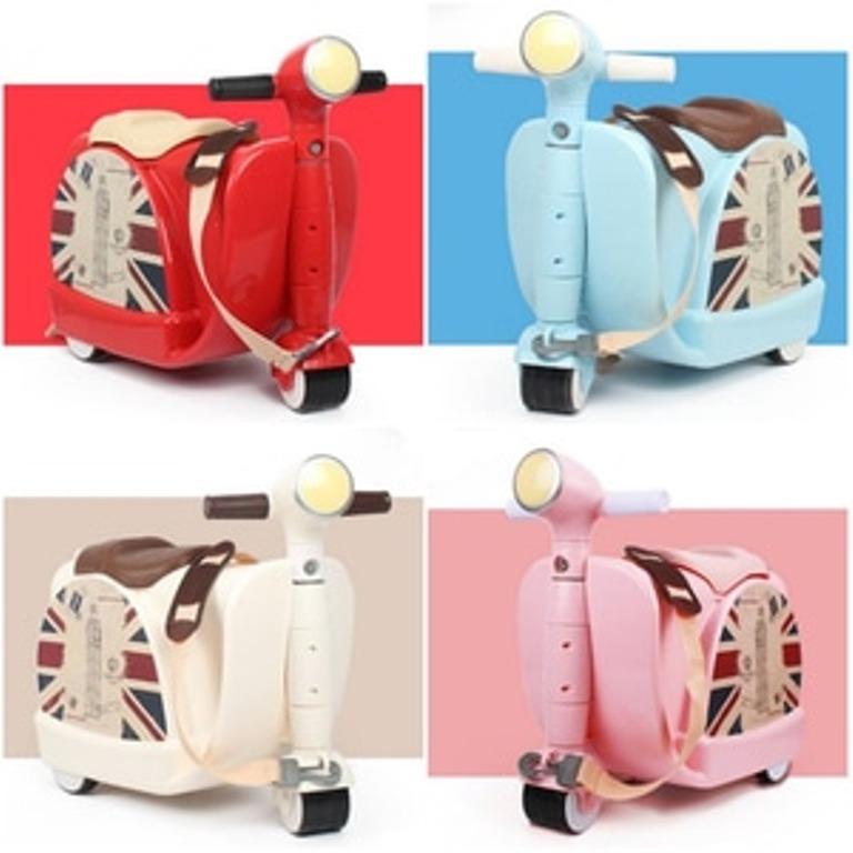 Baby Angeline Tas Koper Anak Vespa Scooter Luggage Trolley Bag Troli Ride On