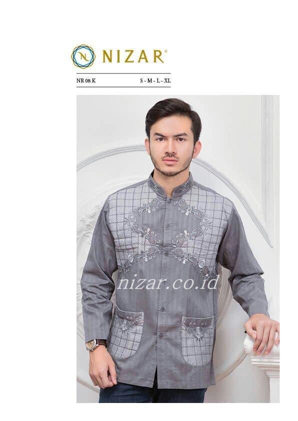 Baju Koko Nizar Bordir Original NR08 K