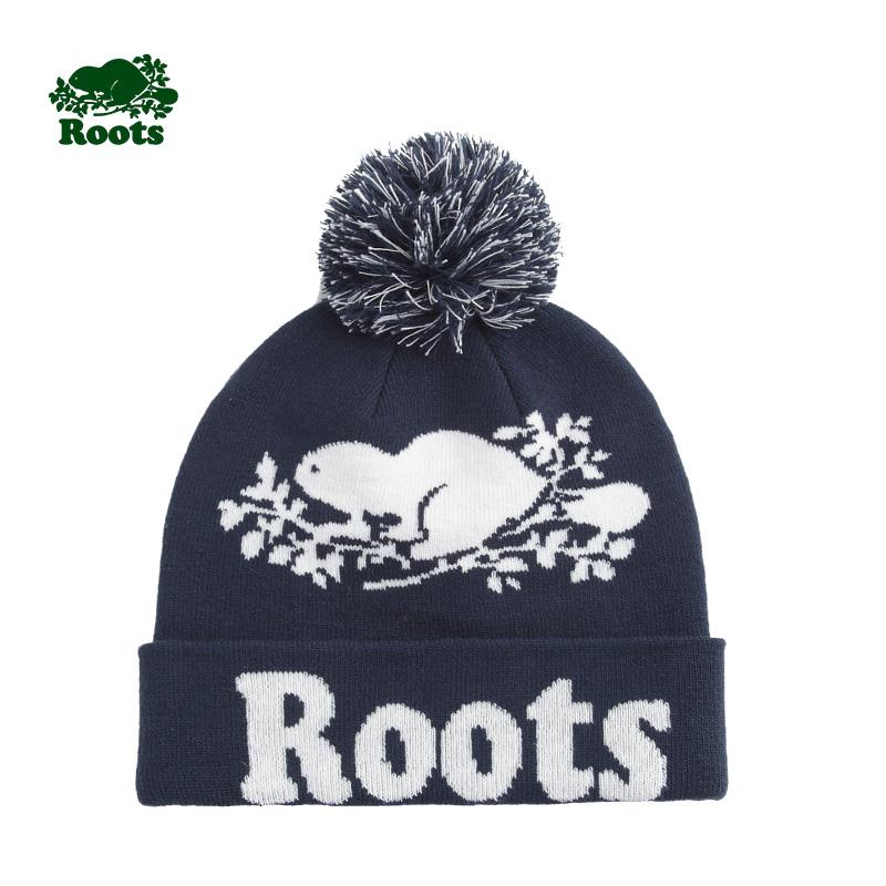 Longgar Roots2018/Rc14013701f17 Nyaman Baru Alami Beanie (Angkatan Laut Biru Q403)