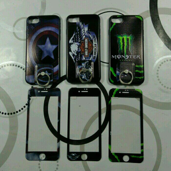 IPHONE 8 PLUS CASE 360 3 IN 1 FREE TG DAN RING CASE 360 IPHONE 8 PLUS
