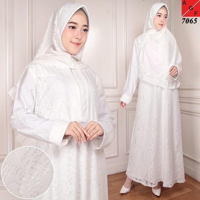 Gamis Putih Gamis umroh Baju manasik Baju haji Gamis Jumbo 6L 7L 8L