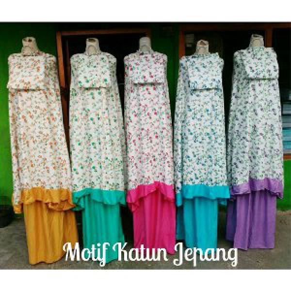 Mukena Motif Katun Jepang Mawar 2