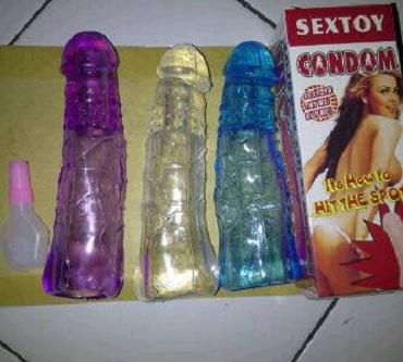 Alat bantu_Sex_Untuk Pria Wanita Kondom_SAMBUNG_JUMBO_WARNA silicon_awet_tahan_lama_kontrasepsi