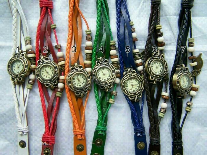Jam Tangan Tali Gelang Tribal Vintage Etnik