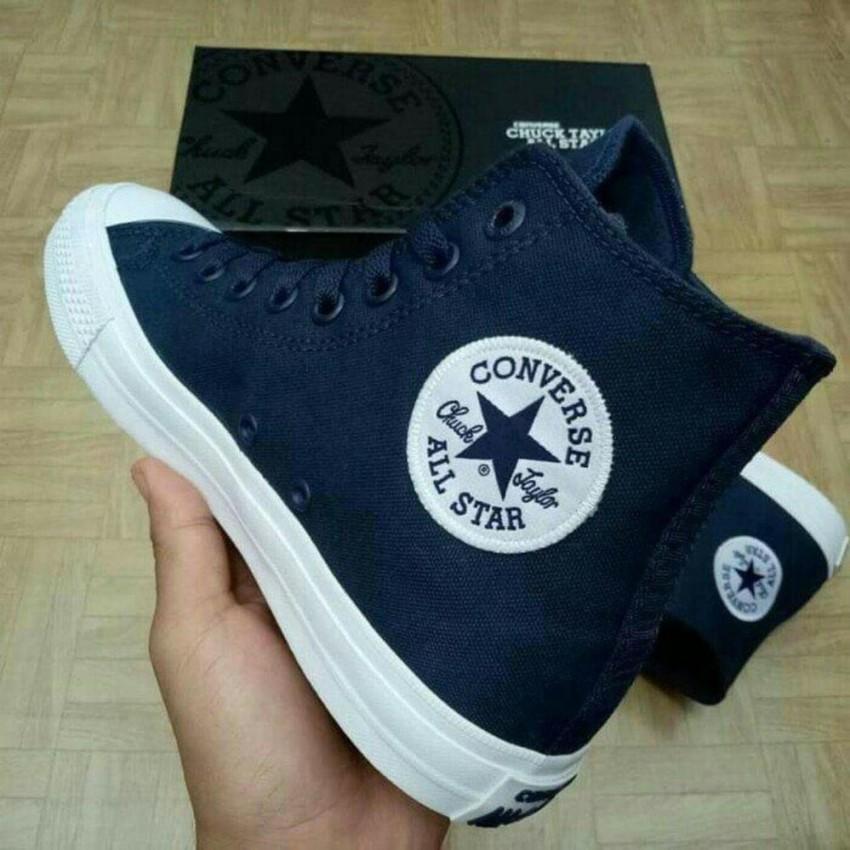 sepatu sneakers converse all star unisex CT II LOW CUT 06-NAVY