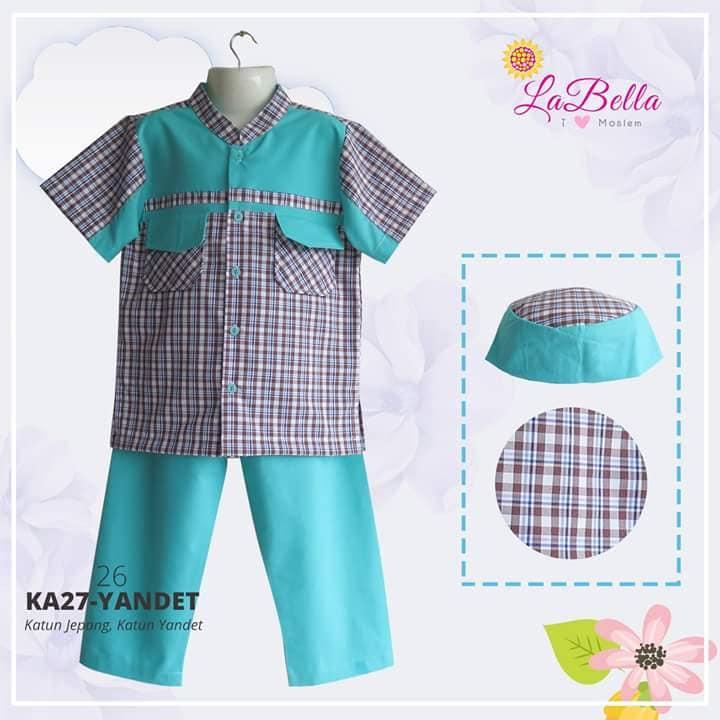 Koko Anak 2-7th LaBella Katun Jepang Yandet Hijau Koko Anak Terbaru