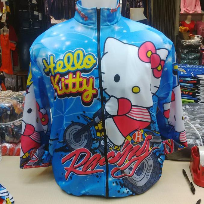 Jaket Balap Drag Hello Kitty - Fdefudf