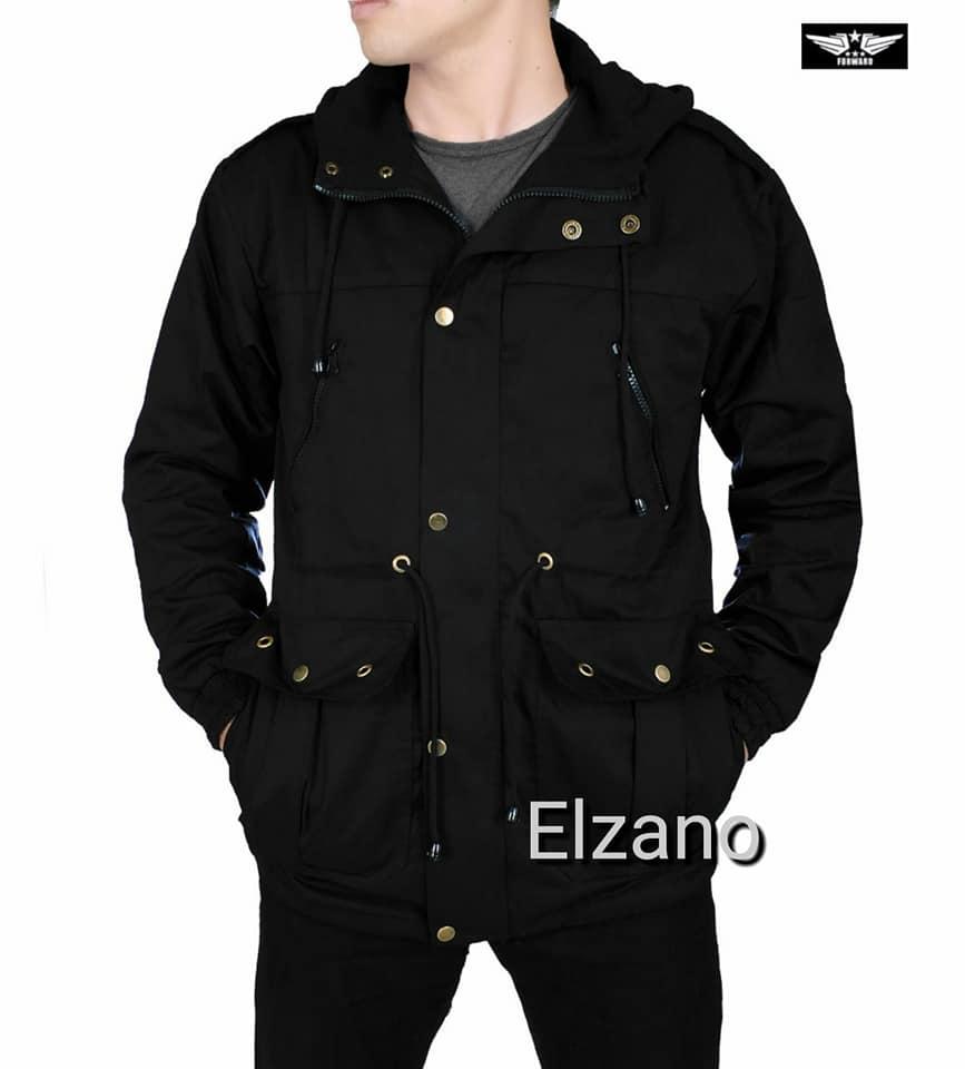 Jaket pria parka/gunung bgsr-hitam