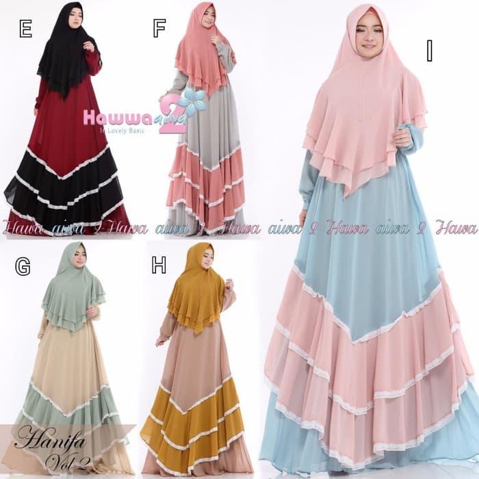 GAMIS PESTA SYARI HANIFA 2 by Hawwa Aiwa ORIGINAL BRANDED