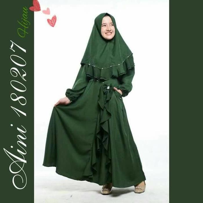 Baju Muslim Anak Perempuan Balita TK SD, Gamis Pesta Anak Aini 180207