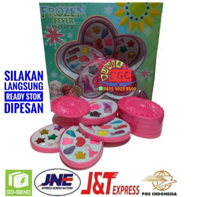 Premium Set Makeup Lipstik Oval Kosmetik Frozen Fever Pink Mainan Edukasi Anak SNI Promo Murah Aman