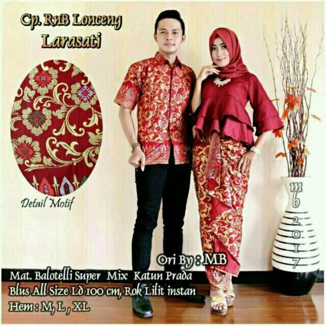 Bariklana Batik couple / Batik Sarimbit / Batik Pesta - RnB Lonceng Larasati