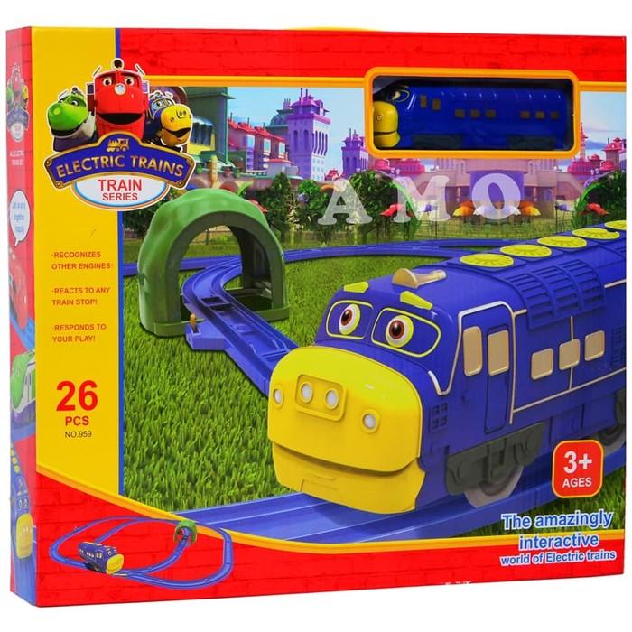 ELECTRIC TRAIN CHUGGINGTON 26PCS - KADO MAINAN ANAK