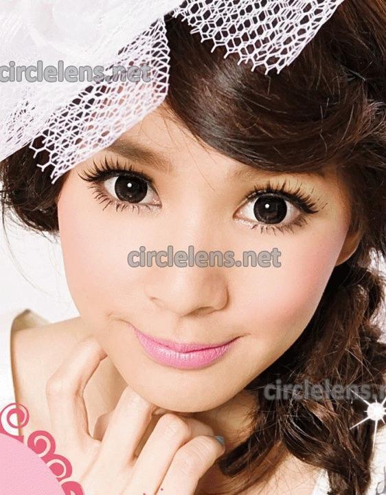 Warna Mata Softlens Geo Xtra Nudy Black Hitam 15Mm WCH-628