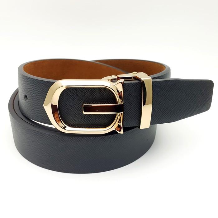 SABUK - GESPER - IKAT PINGGANG PRIA - KULIT ASLI TUSUK GUCCI ED - Ijufoie