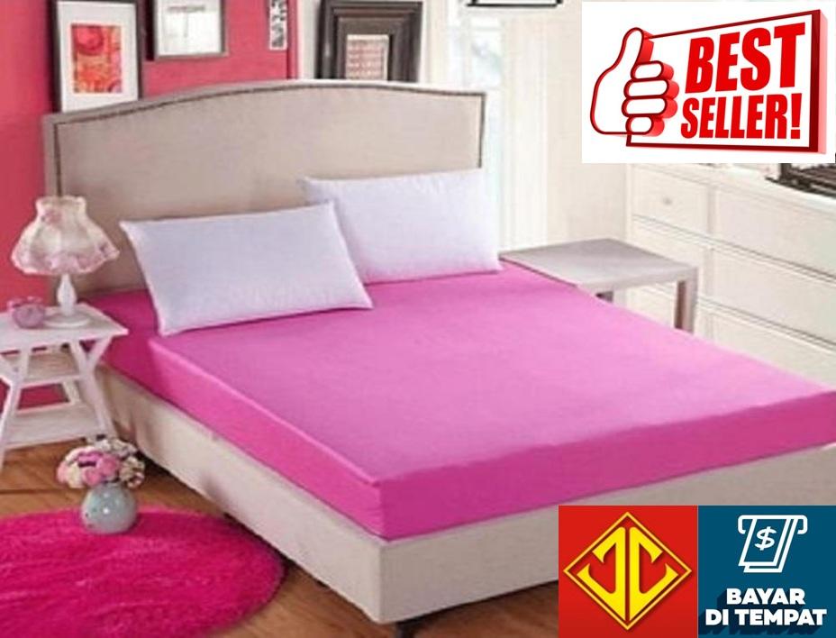 Sprei Jaxine Waterproof Anti Air Ompol (sprei only) - Pink