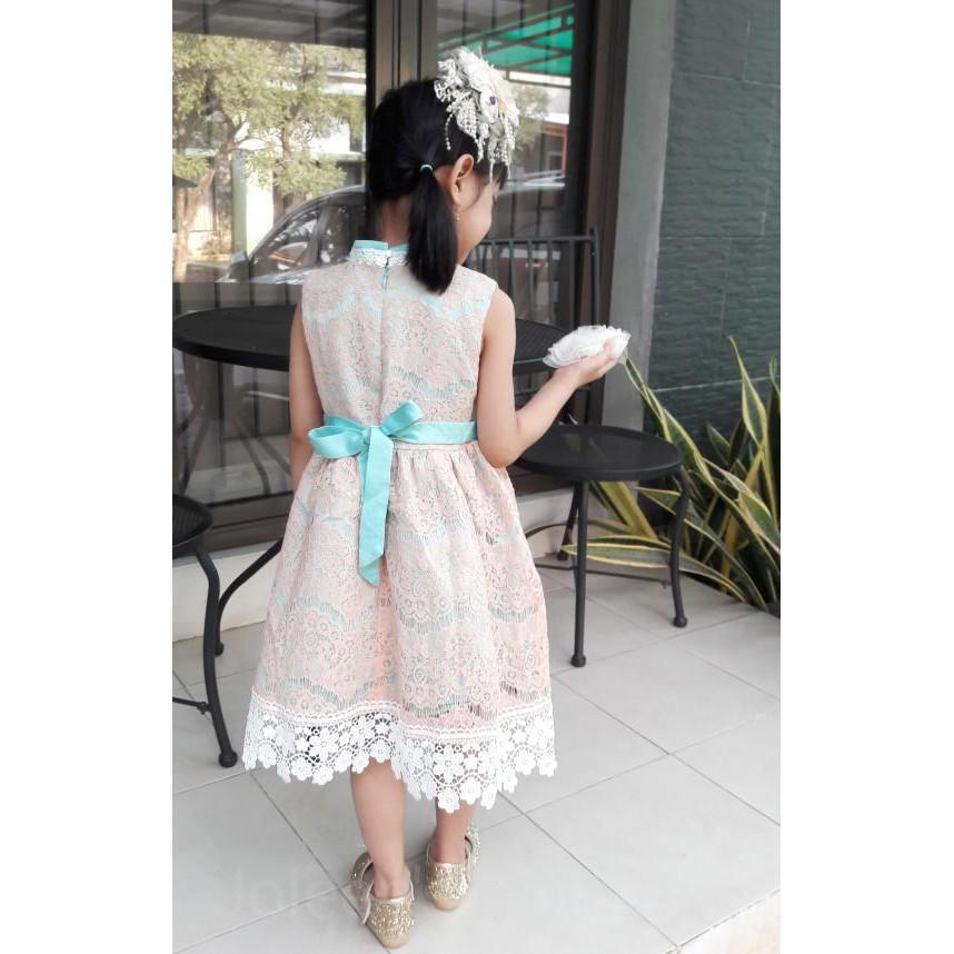 PROMO SALE - LACE QIPAO DRESS BAJU CHEONGSAM ANAK PEREMPUAN F001