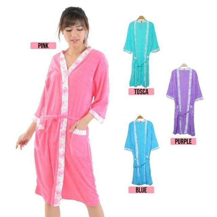 Handuk Kimono / Handuk Piyama Warna Wanita - Ukuran Standar