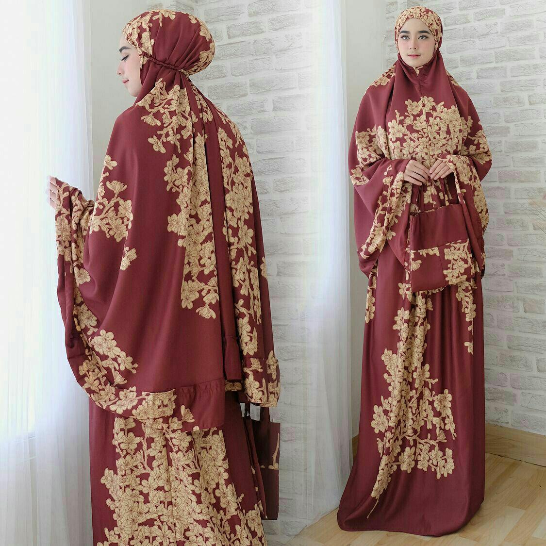Ramshop Stelan Mukena Maryam Maxmaram - Mukena Pesta - Mukena mewah