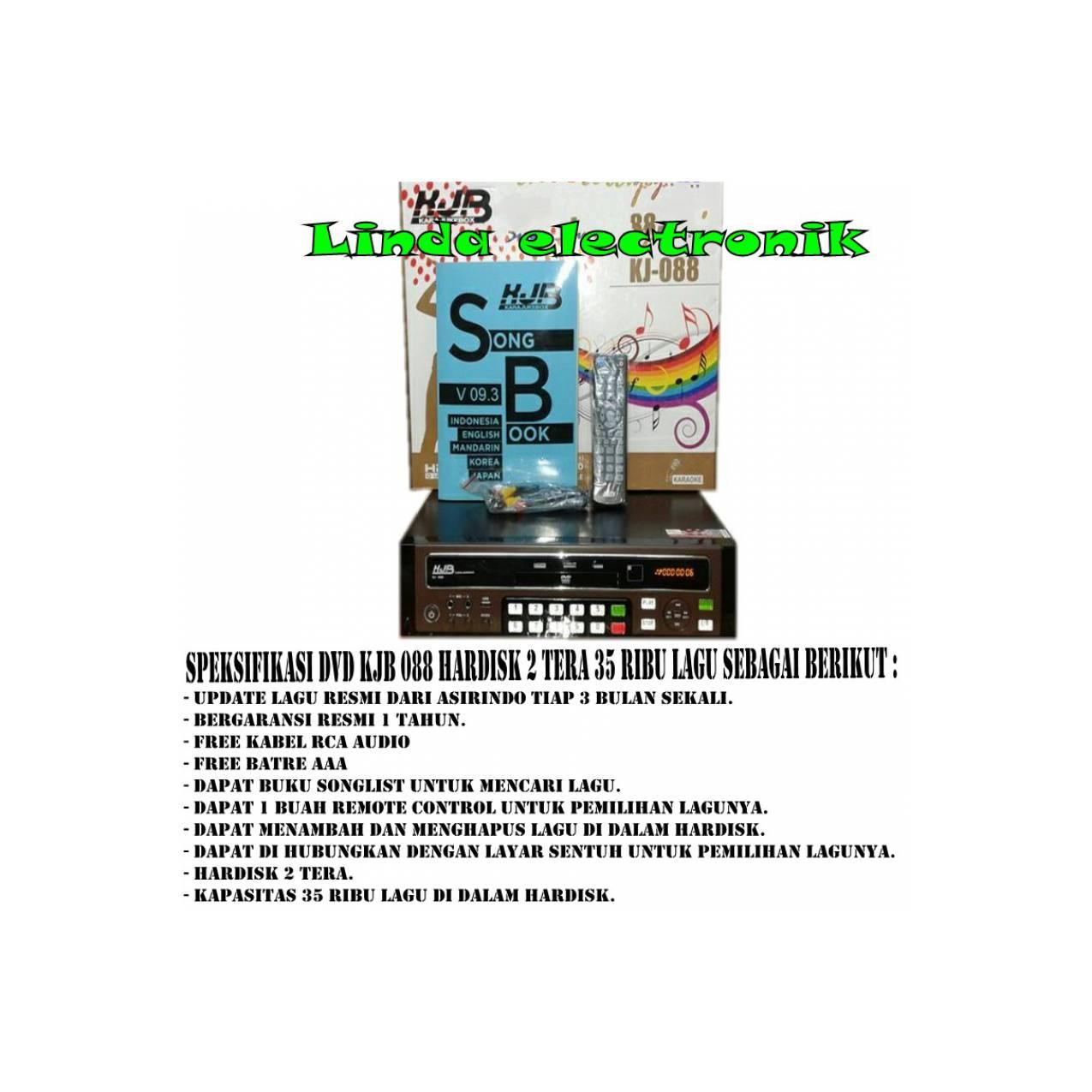 Dvd Karaoke KJB 088 Hardisk 2 Tera 35ribu Lagu