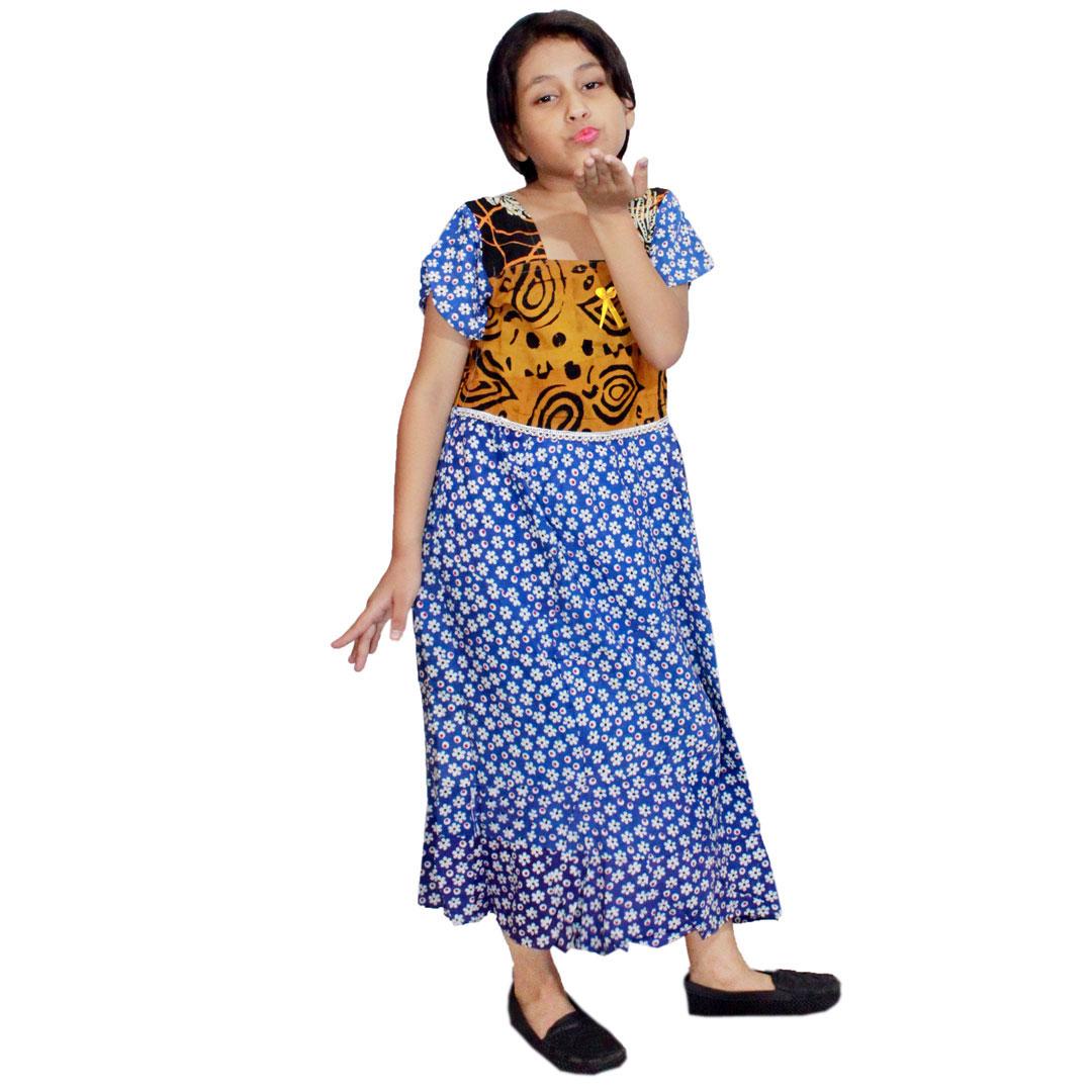 Daster Anak Batik, Baju Tidur Anak, Piyama Anak, Ukuran XL Usia 9-10 Tahun (BKA004) Batik Alhadi