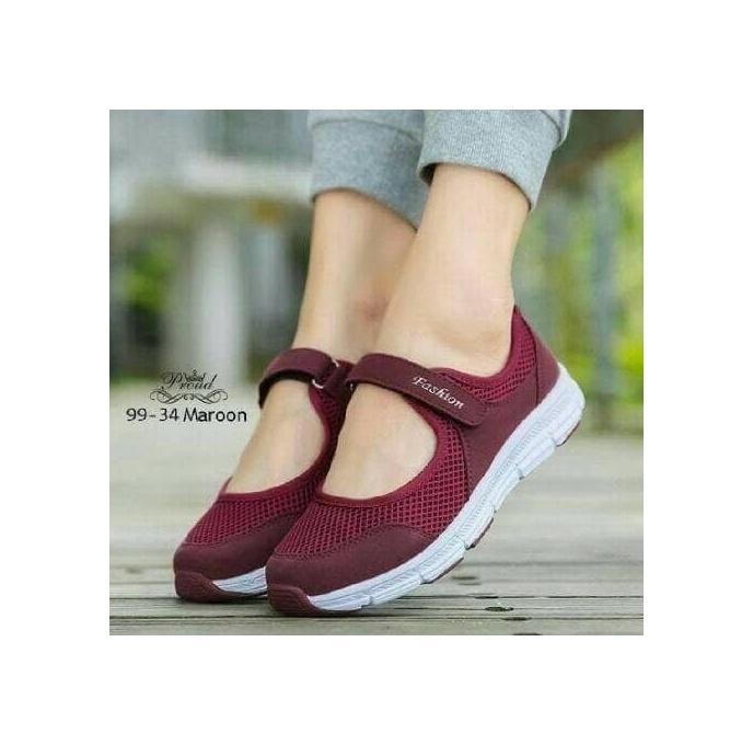 SEPATU FASHION PREPET KECIL MAROON