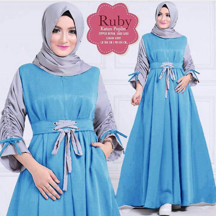 Honeyclothing Gamis Wanita Rabia / Dress Muslimah / Baju Muslim / Fashion Wanita / Dress Wanita