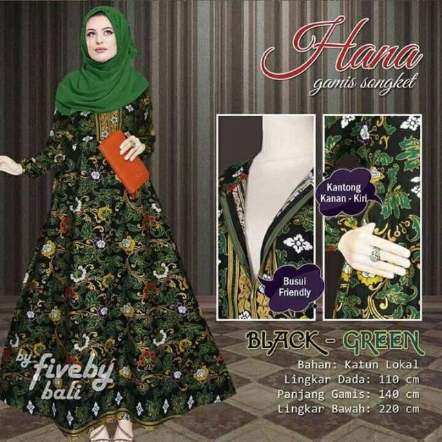 Gamis batik hana marun. xxl