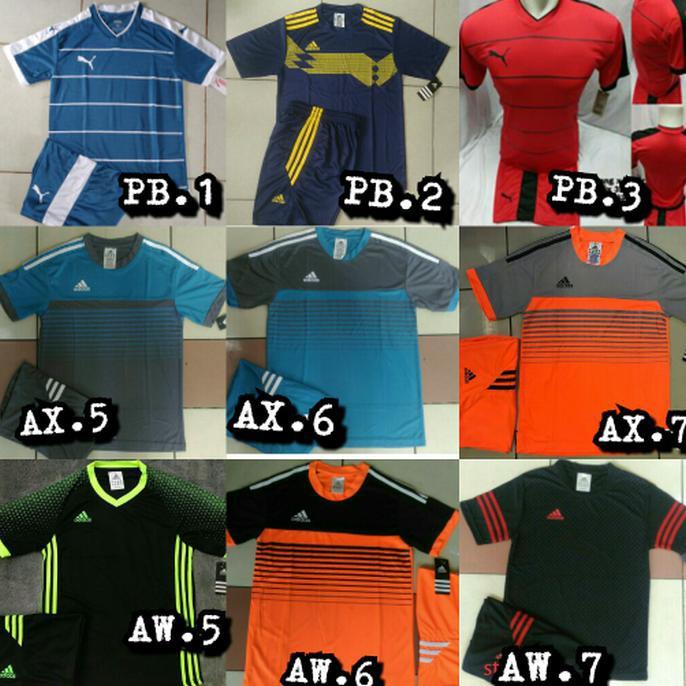 BEST SELLER!!! Baju Kaos Futsal/Bola Anak Junior Nike Adidas Puma + Nama Nomor